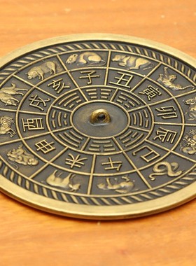 2026仿古十二生肖铜镜做旧生肖铜镜摆件八卦镜