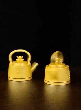 2026发财壶转转手把件桌面工艺品小摆件元宝发财转转手把件小壶