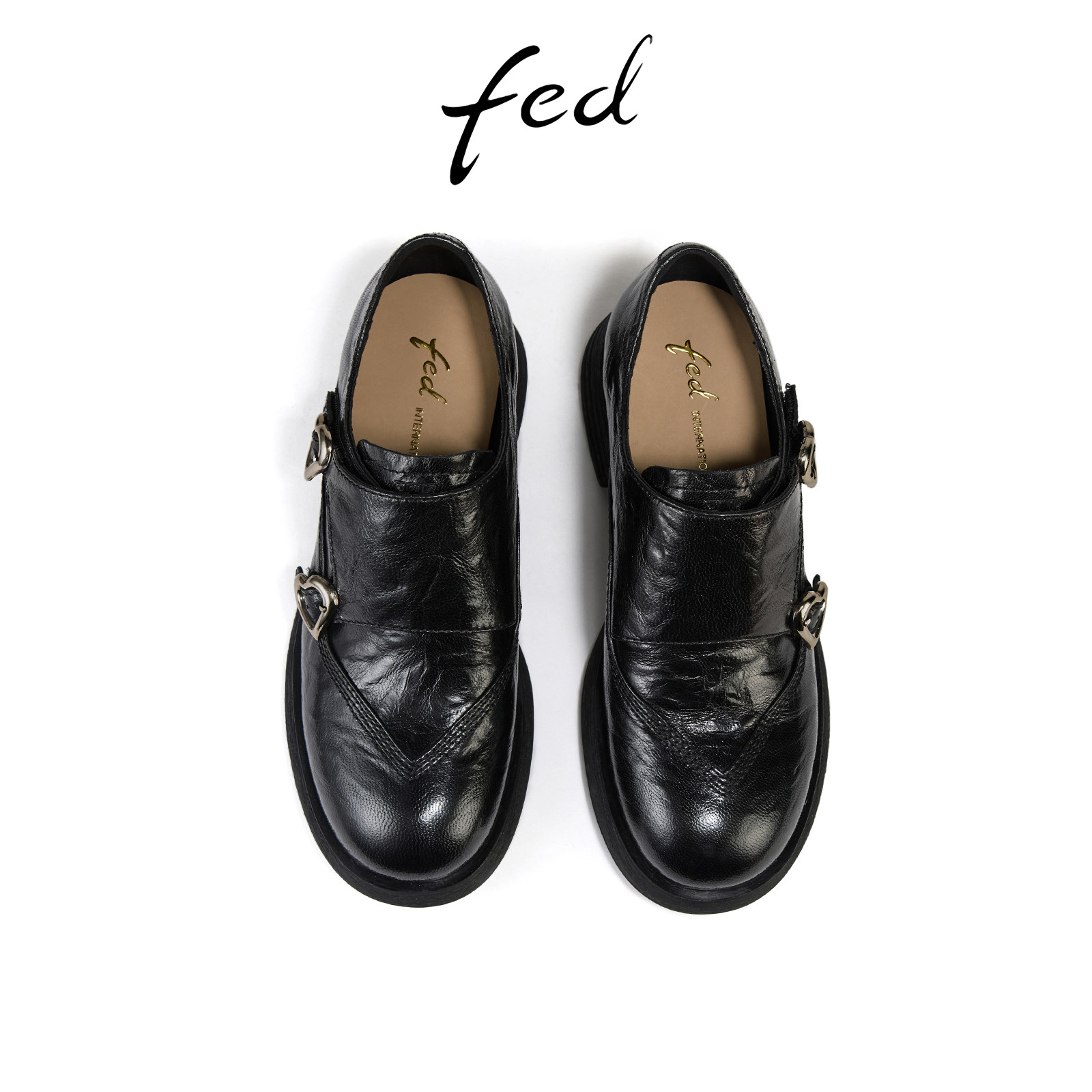fed黑色小皮鞋秋季新款女鞋英伦风牛津鞋乐福鞋女款S0815-ZC518,淘宝优惠券,粉丝福利购,淘宝优惠卷