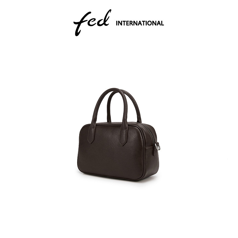 fed头层牛皮真皮女包仿植鞣斜挎包单肩包休闲波士顿包包BFA9145,淘宝优惠券,粉丝福利购,淘宝优惠卷