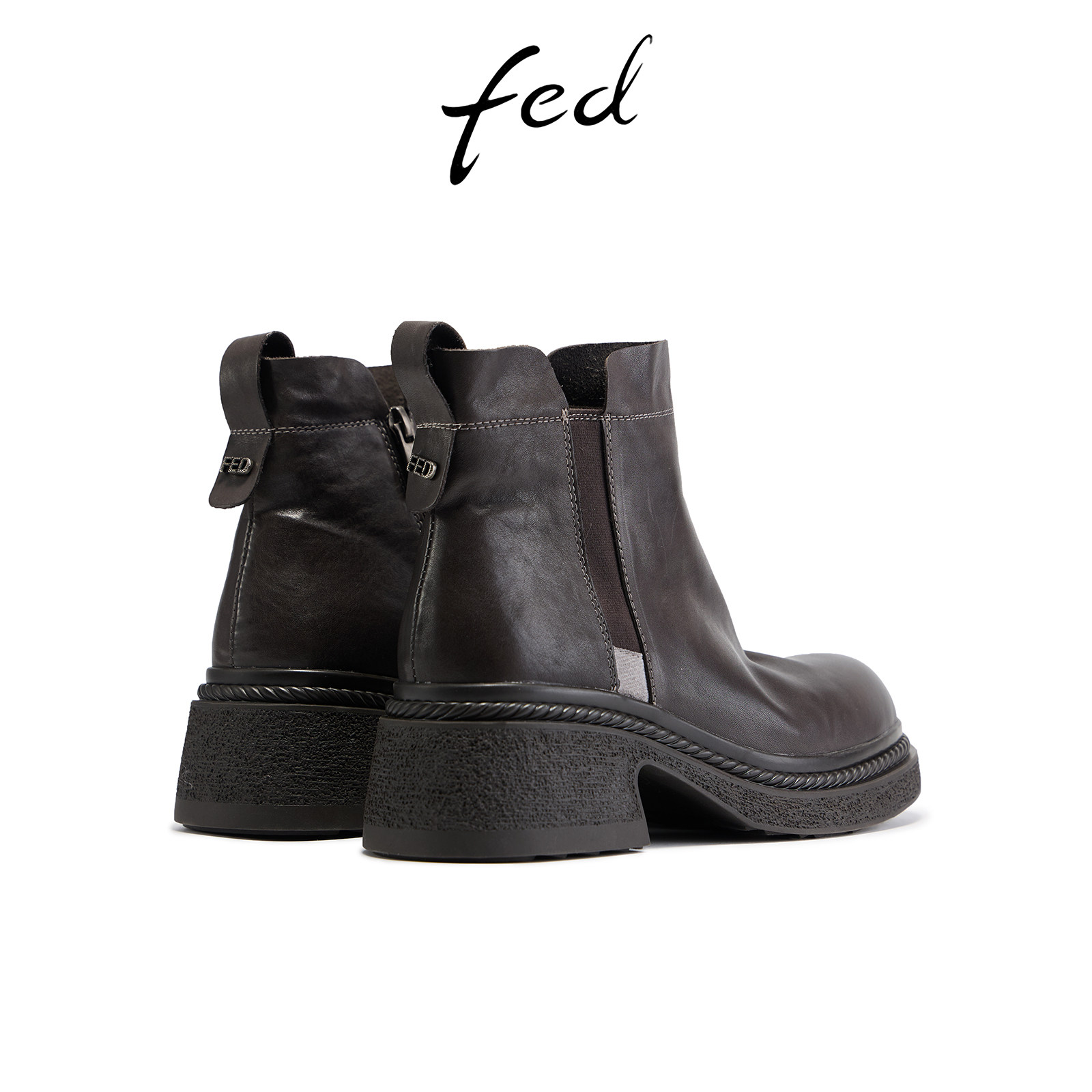 Fed temperament short boots winter new women's boots increased Chelsea boots thick heel chimney boots women S1114-ZCA256