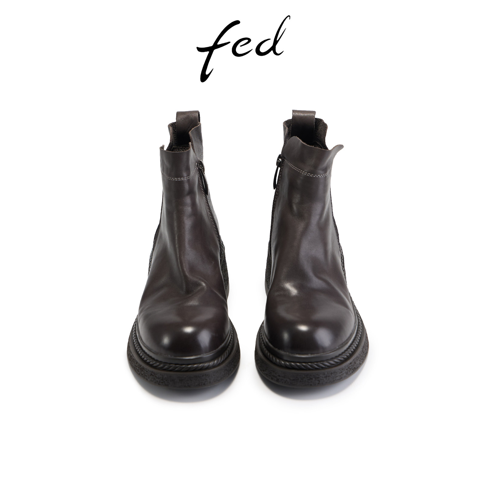 Fed temperament short boots winter new women's boots increased Chelsea boots thick heel chimney boots women S1114-ZCA256