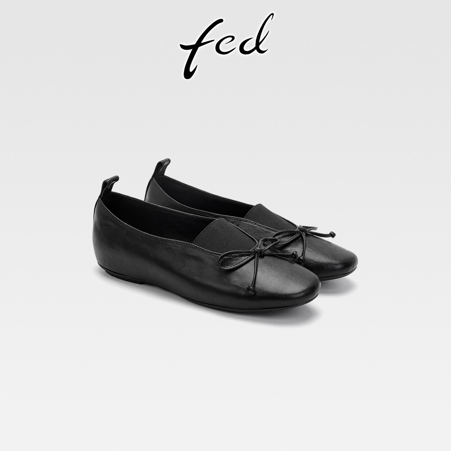 fed复古真皮圆头蝴蝶结芭蕾舞小皮鞋女一脚蹬平底深口玛丽珍单鞋,淘宝优惠券,粉丝福利购,淘宝优惠卷