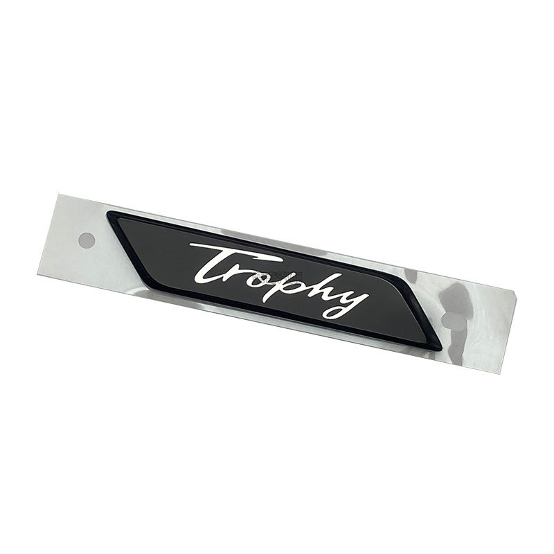 适用于20款名爵MG6前中网侧标贴 trophy中网标进气格栅车标带胶黑