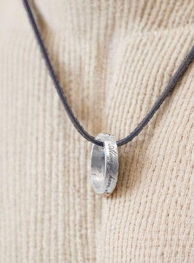 天然铁陨石指环项链天铁吊坠纯银