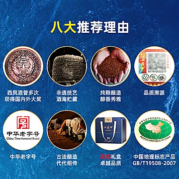 西凤白酒20年礼盒品鉴装官方旗舰店500ml*2[23元优惠券]-寻折猪