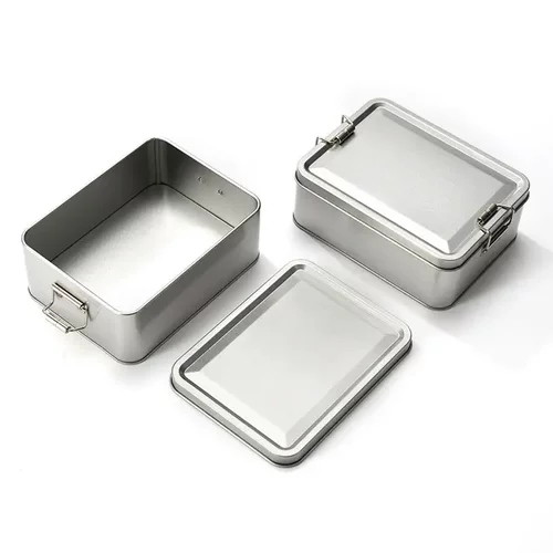 铁盒子长方形螺丝收纳盒不锈钢食品级搭扣小型工具金属马口铁盒子 - 图3