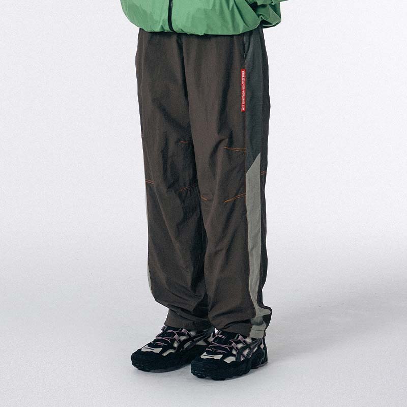 SCULPTOR户外运动褶皱长裤女春夏款轻薄直筒裤子 - 图0