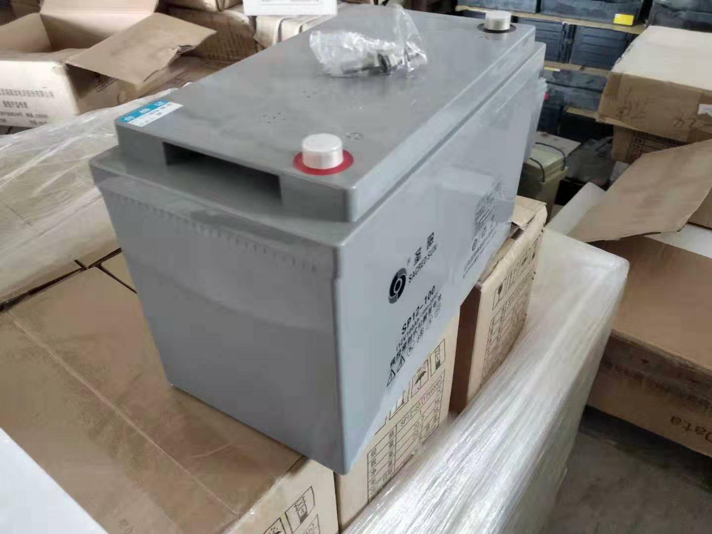 圣阳蓄电池12V100AH阀控式铅酸蓄电池SP12-100机房基站UPS电源-图2