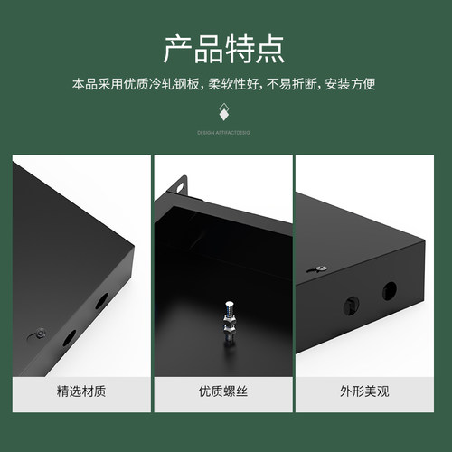 格兰维 12芯24口光纤终端盒24芯12口机架式光缆终端盒满配尾纤SCLCFCST法兰光纤熔接盒配线箱 - 图2