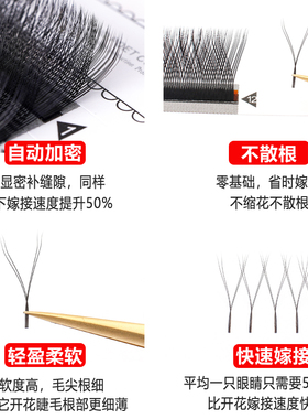 y型嫁接爱情网编织超软假睫毛