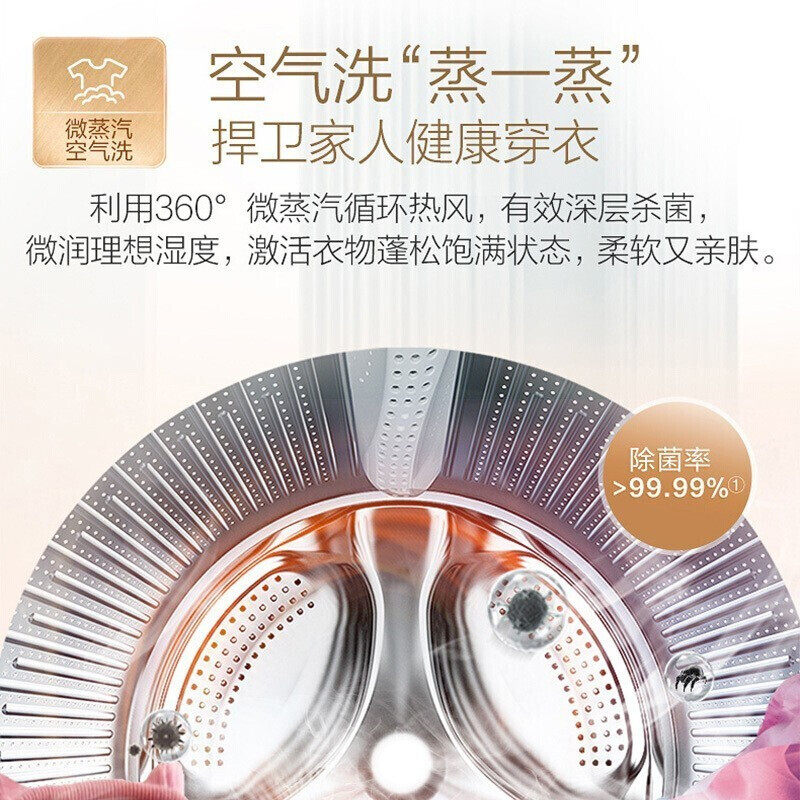 海尔10公斤全自动滚筒统帅洗衣机 海尔爱东东洗衣机