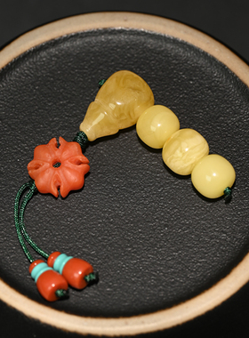 蜜蜡佛头顶珠腰珠弟子珠配饰全套