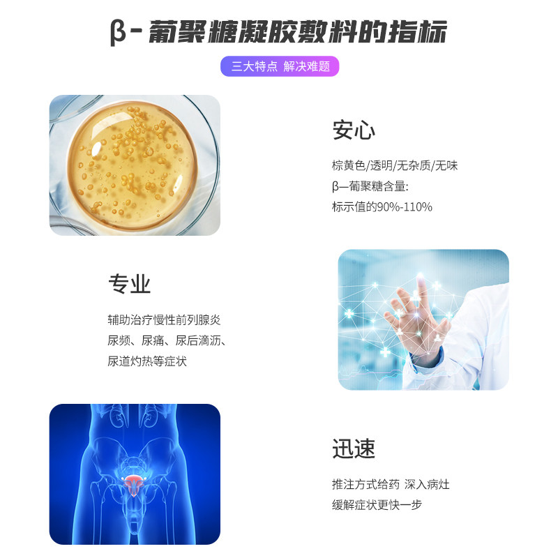 邦列安慢性前列腺炎葡聚糖凝胶敷料 邦列安保健理疗