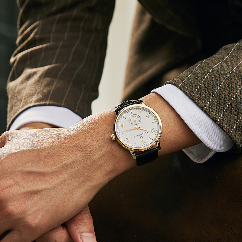 宝齐莱官方正品爱德玛尔系列 鳄鱼皮皮带手动机械表男表瑞士手表 宝齐莱官方正品爱德玛尔系列 鳄鱼皮皮带手动机械表男表瑞士手表