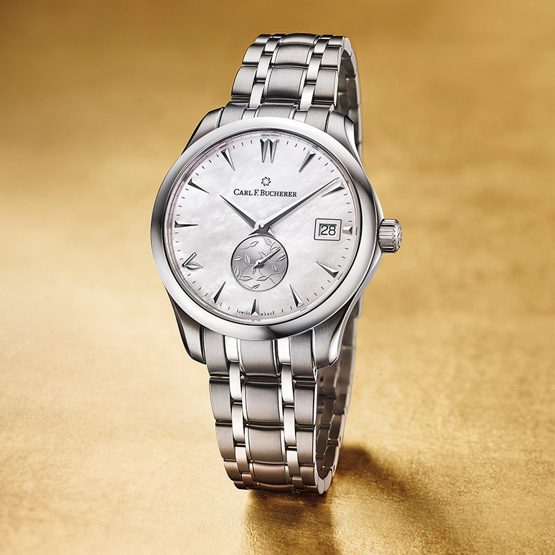 宝齐莱官方正品马利龙系列LOVE腕表 贝母表盘瑞士手表女士机械表