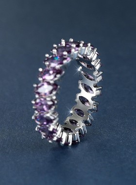 新款圈形紫色叶子