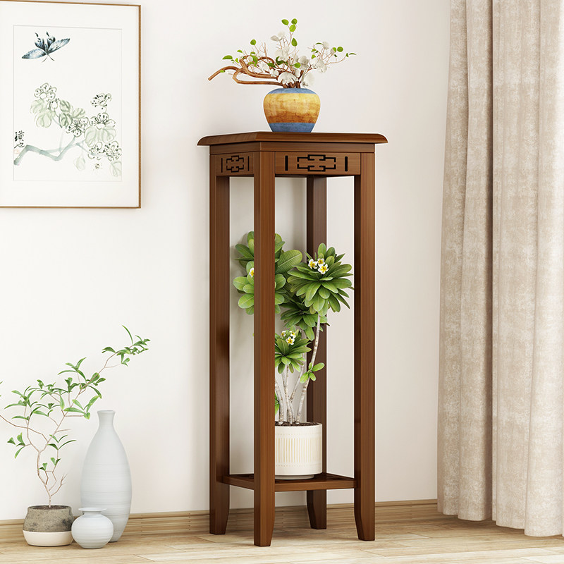 仿古花几花架子客厅落地式置物架阳台简约现代室内转角玄关小花台,淘宝优惠券,粉丝福利购,淘宝优惠卷