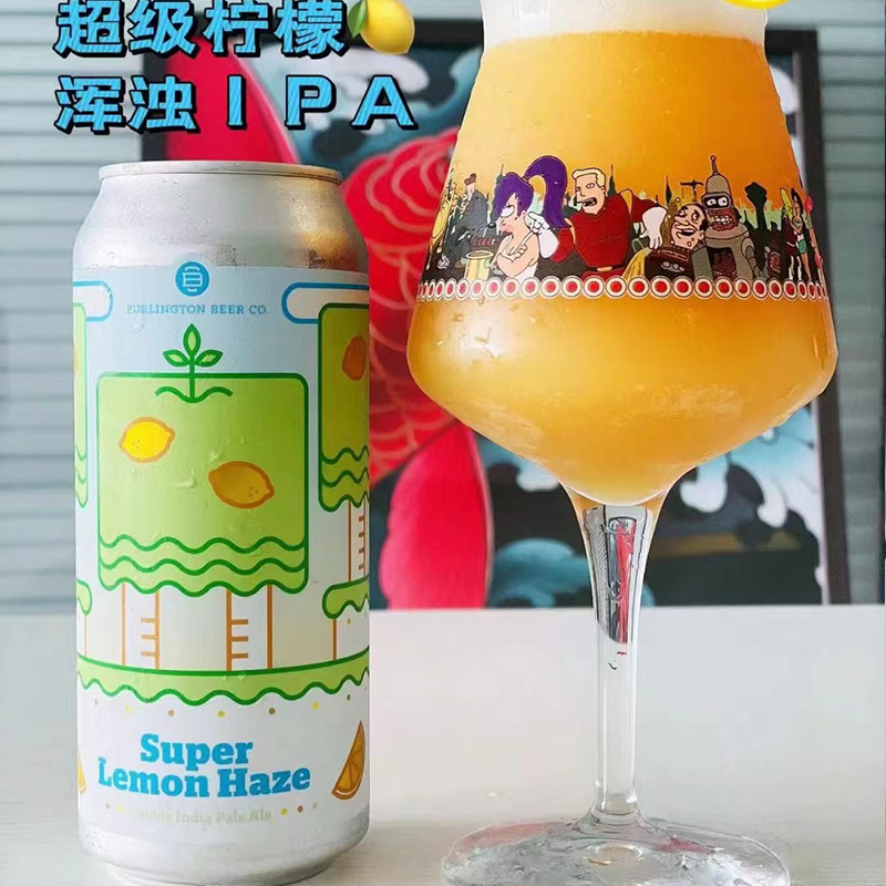 伯灵顿双倍浑浊IPA双子巫师/暴龙末日四倍美国进口精酿啤酒473ml