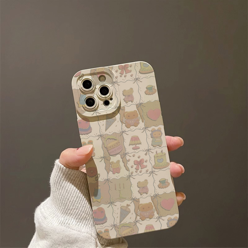 波浪格小熊N苹果11手机壳时尚iPhone15PRO个性15PLUS简约13独特XR