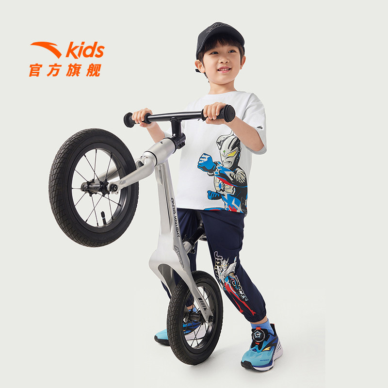 奥特曼安踏儿童男小童针织短袖衫2026夏新款透气舒适儿童纯棉短袖,淘宝优惠券,粉丝福利购,淘宝优惠卷