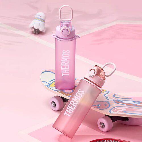 膳魔师Tritan塑料运动水杯子背带户外骑行大容量便携水壶TESDTCSU - 图2