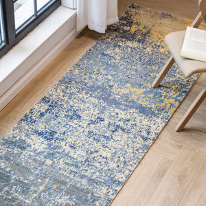 天匠地毯79x312cm手工羊毛地毯东方地毯克什米尔手工羊毛客厅地毯