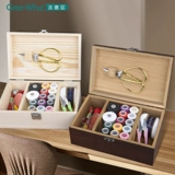 Страсть коробка домашняя практика с высокой свадьбой с большой игольчатой ​​сумкой с твердым деревом набор инструментов для швейного швей