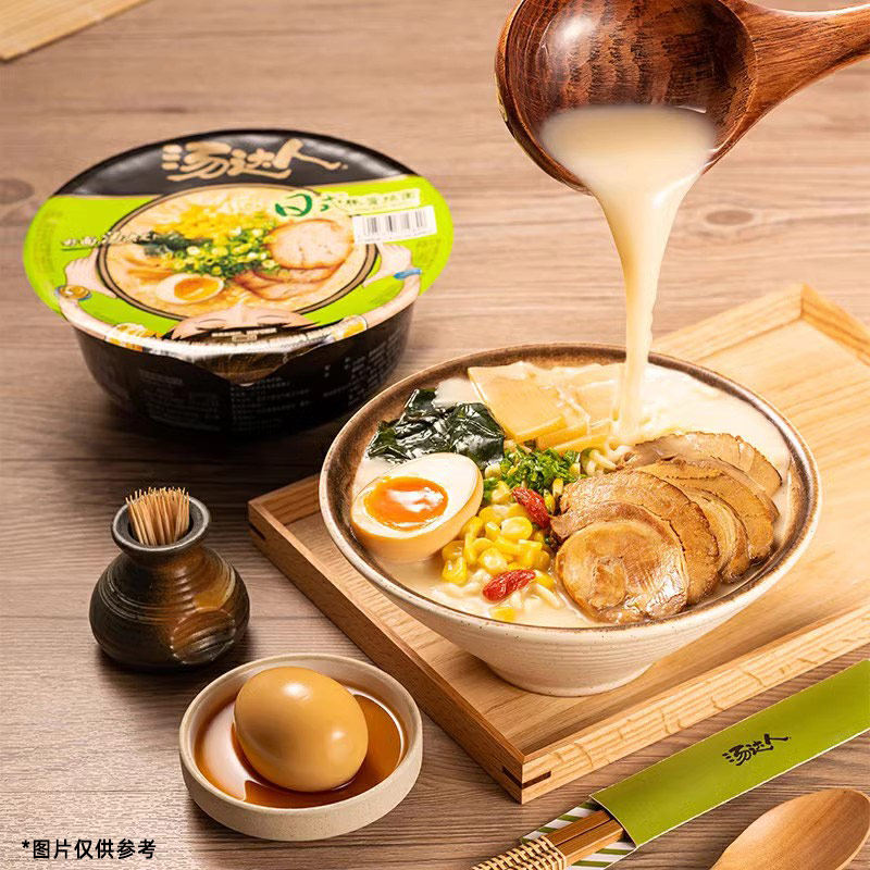 汤达人官方旗舰店日式酸辣海鲜韩式拉面12碗速食泡面方便面整箱装