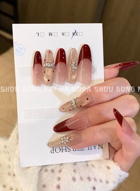 5年美甲师纯手工新年美甲