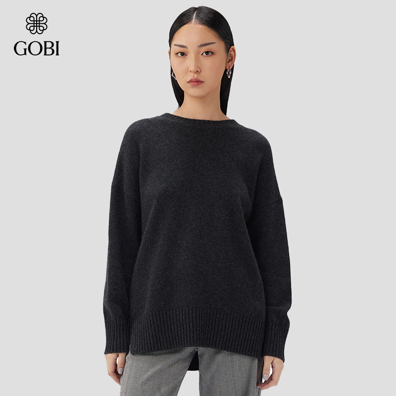 GOBI戈壁秋冬宽松版型休闲基础百搭羊绒女士套头毛衣针织衫WK733,淘宝优惠券,粉丝福利购,淘宝优惠卷