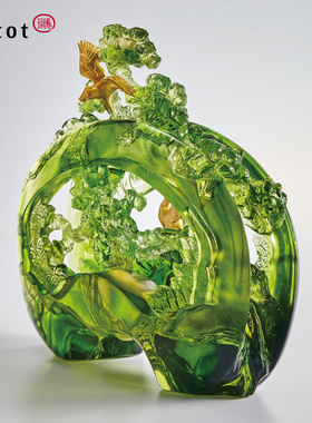 tittot琉园琉璃摆件退休礼品