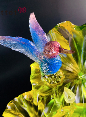 琉园(tittot)琉璃摆件名士摆件