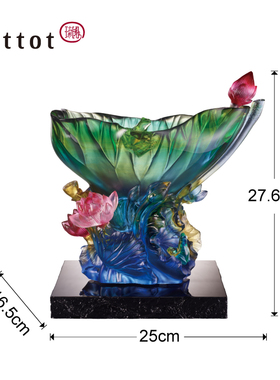 琉园琉璃装饰中式客厅摆件高档