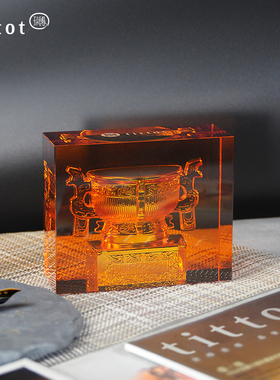 琉园创意中式琉璃办公桌面摆件