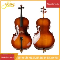 Handmade solid wood cello instrument bright light to popularize the cello 4 4 TL011 must interdimensional certified musical instrument