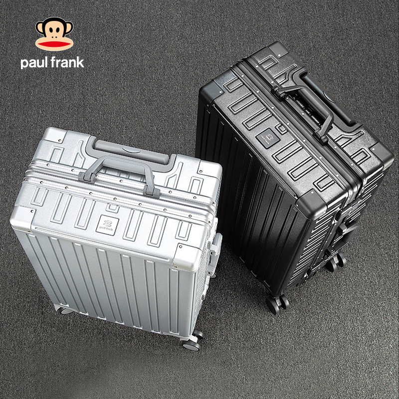 大嘴猴铝框行李箱女20寸登机箱男学生大容量24皮箱子密码旅行箱26