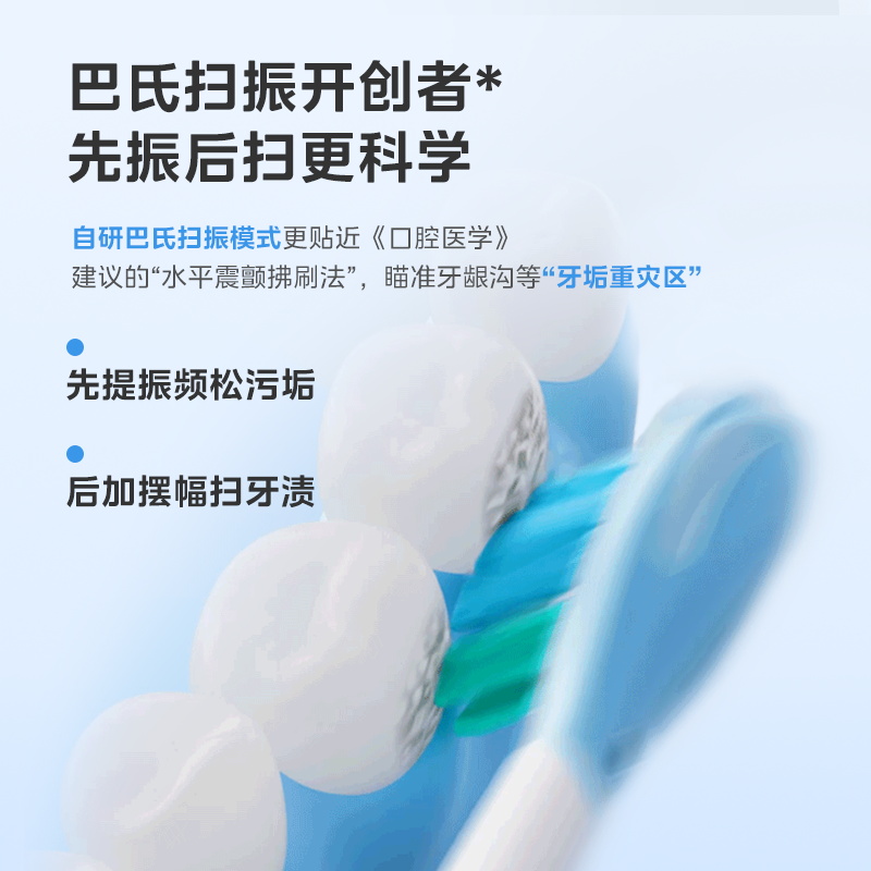 美的智能声波电动牙刷扫振清洁护龈男女款成人软毛情侣礼物礼盒