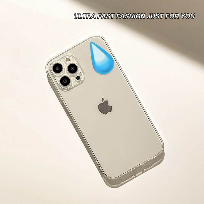 大无语汗滴适用iphone13promax苹果15手机壳12/11新款14女xs创意个性搞怪表情xr保护套xsmax软硅胶8plus透明 - 图2