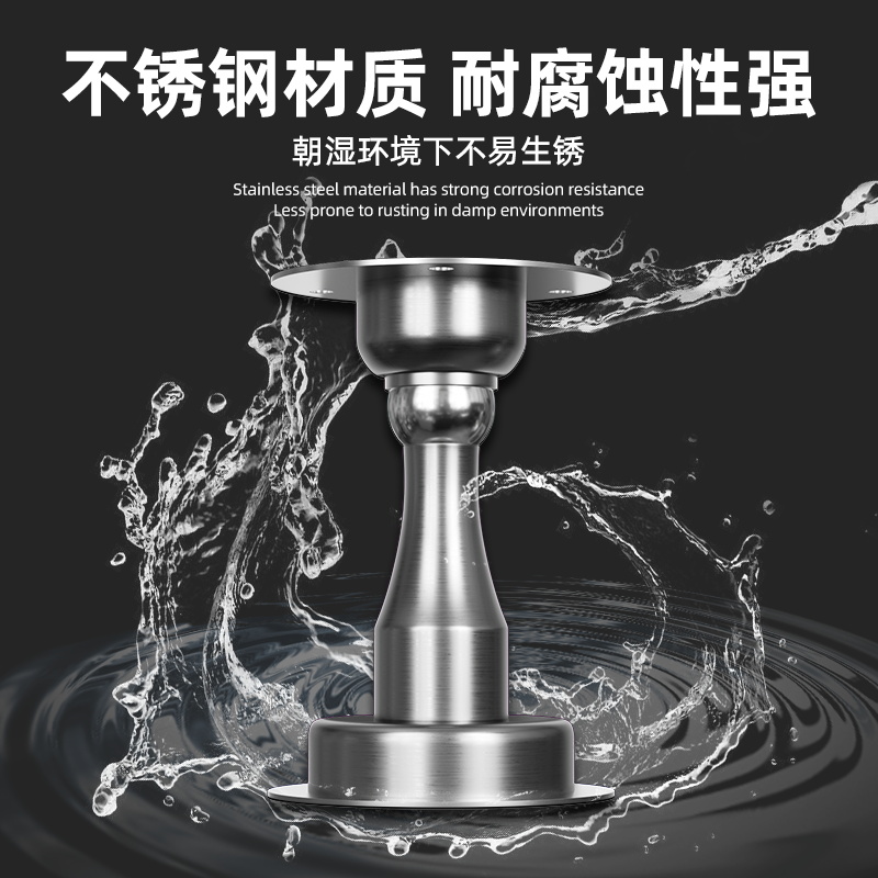 防风门吸免打孔新款卫生间墙吸强磁地吸门阻器固定门挡门后防撞器 - 图2