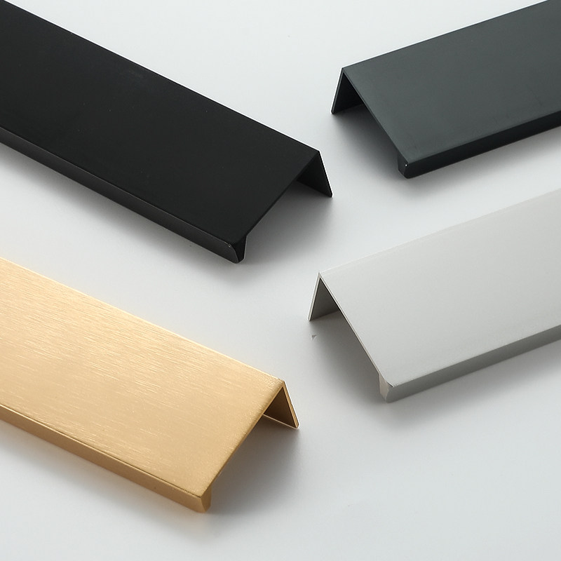 衣柜隐形拉手手柄极简约黑色橱柜门把手超薄侧装抽屉免打孔长拉手,淘宝优惠券,粉丝福利购,淘宝优惠卷