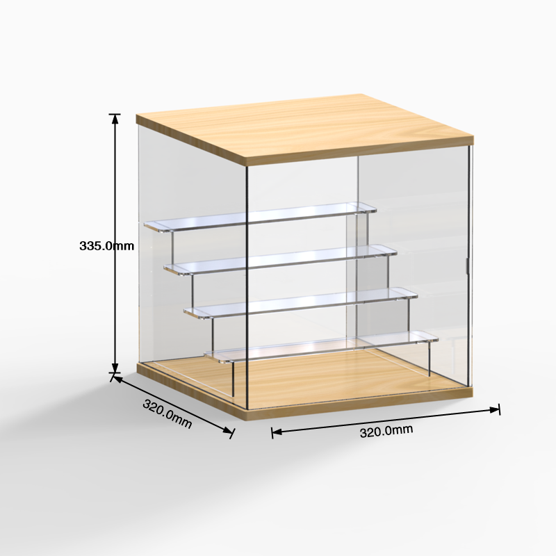 可叠加亚克力泡泡玛特收纳盒盲盒收纳展示架透明手办防尘盒展示柜 - 图1