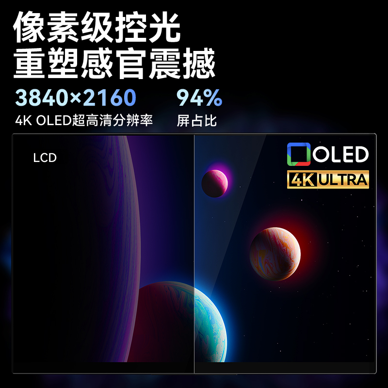 Ehomewei便携式显示器R型 4K OLED副屏switch+手机笔记本拓触摸屏 - 图0