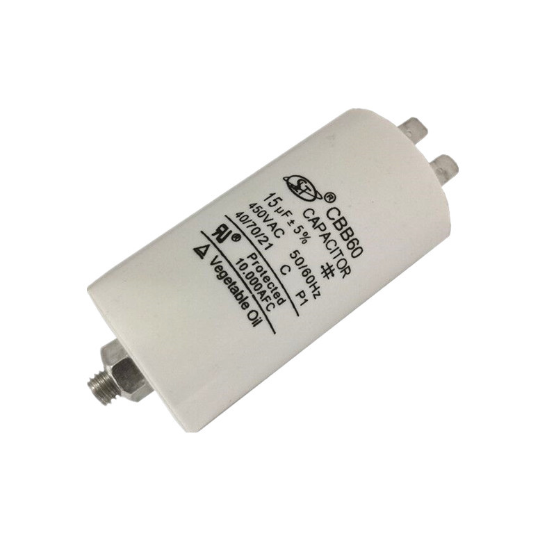 CBB60气泵电机电容 30uf450V底部带螺丝450v30uf启动电容 2/4插片 - 图3