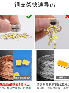 led灯条长条替换办公灯灯芯1.2米灯条磁吸贴片灯带改造灯板配件