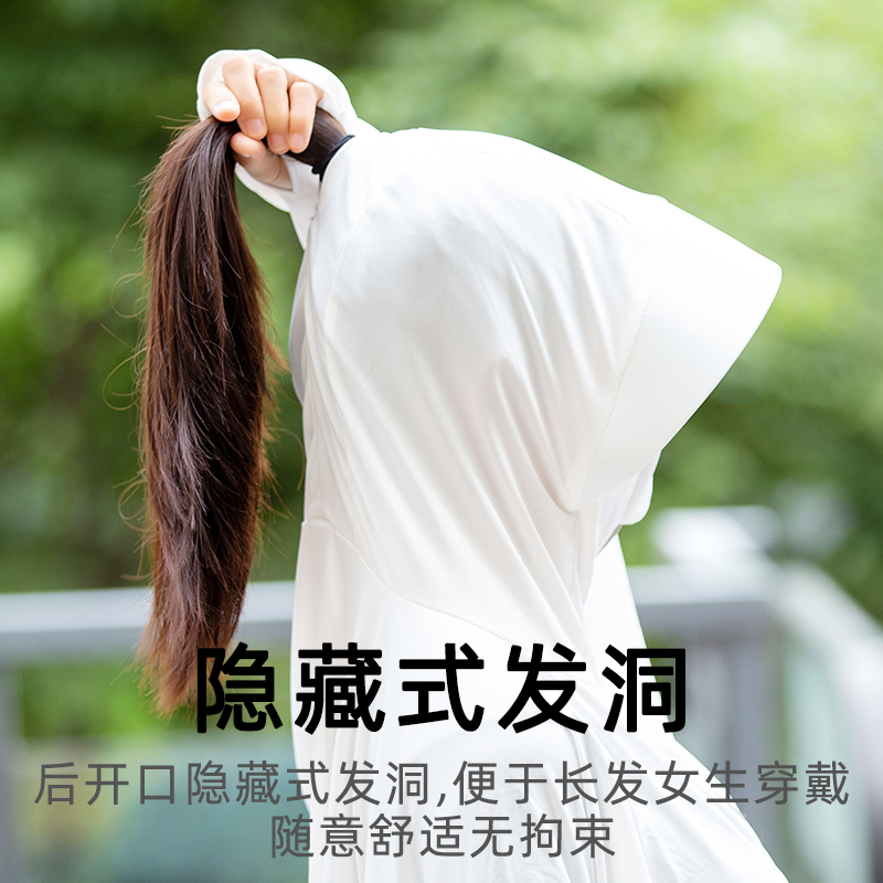 防晒衣新款女2021冰丝防晒服外套夏季薄款紫外线透气防晒罩衫开衫 - 图1