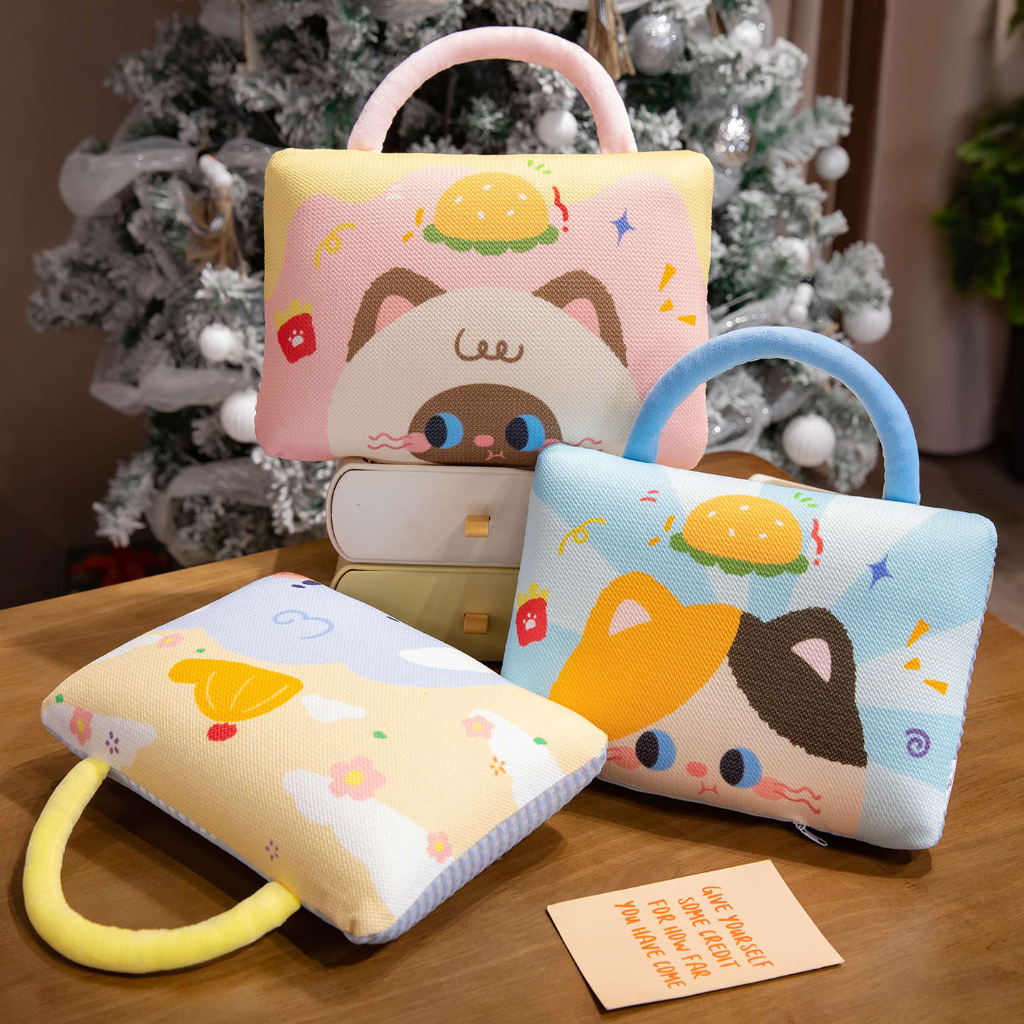 冰丝手提抱枕睡觉午睡枕专用儿童趴枕学生午休腰靠垫办公室趴睡枕 - 图1