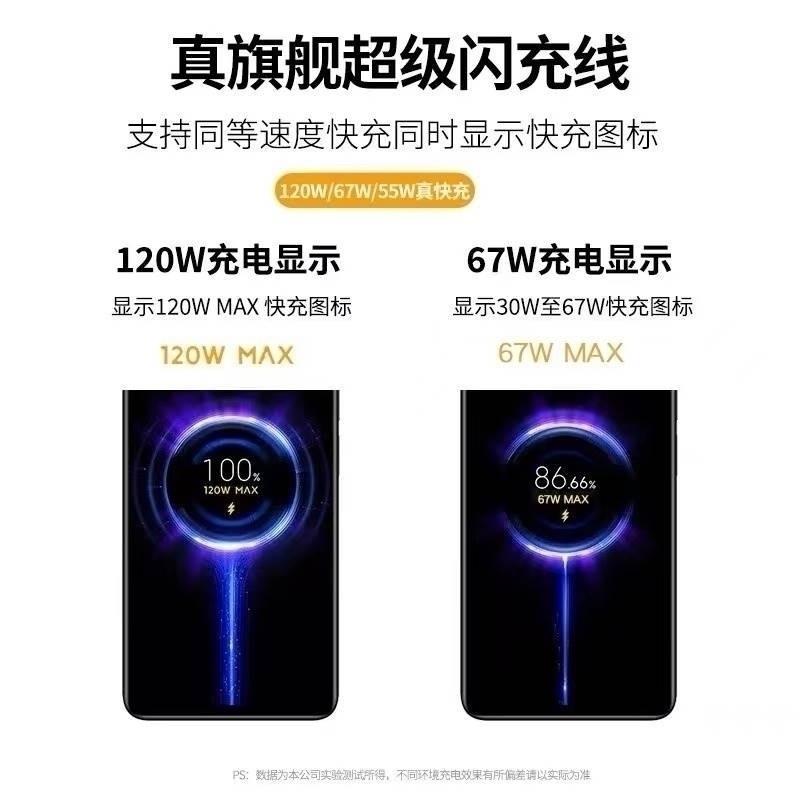 适用小米Civi4pro6A数据线typec5原装充电线闪充xiaomi充电器手机67wmix2s快充带专用神仙加长和一套澎湃防折-图3