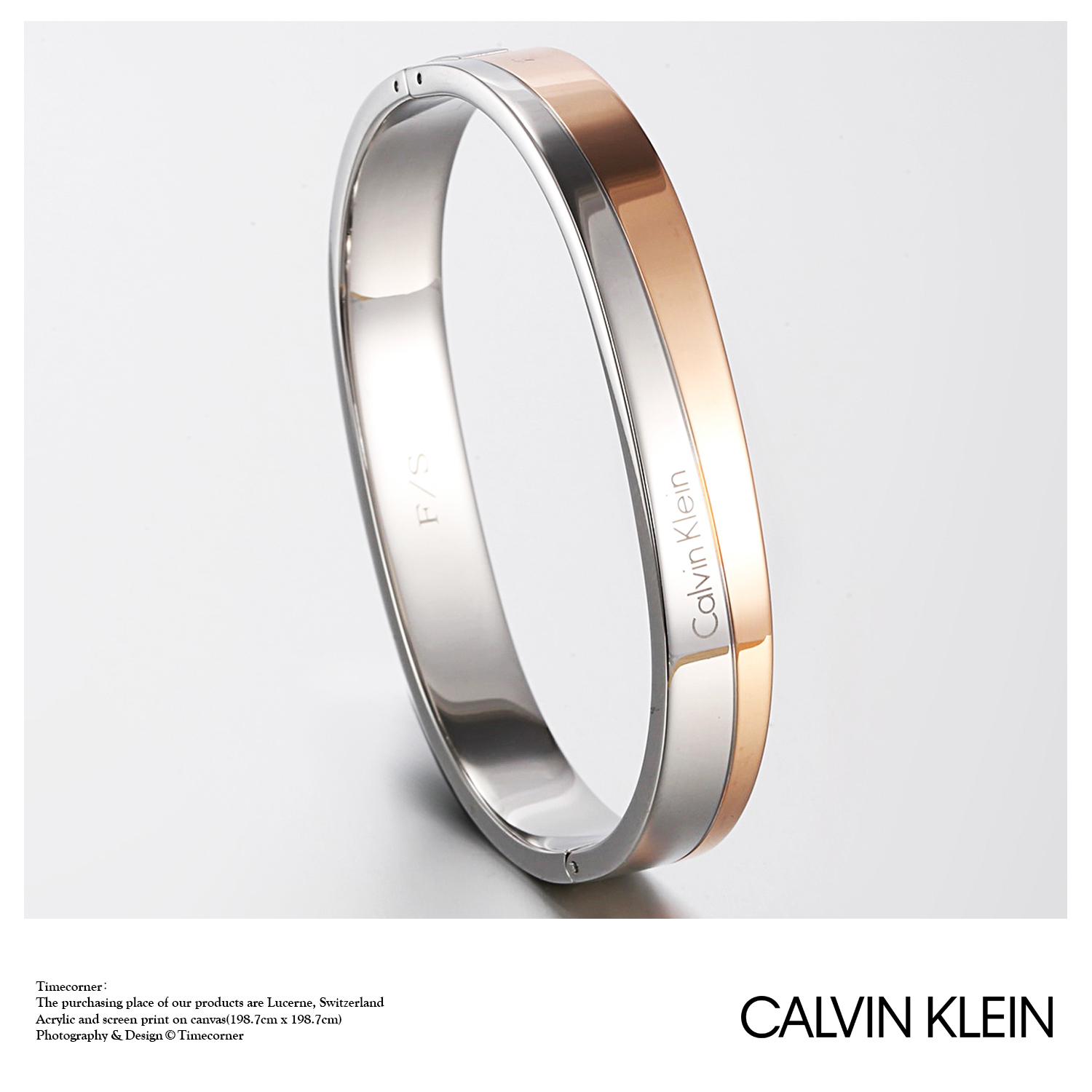 BANGLE- 2016 CALVIN KLEIN HOOK KJ06PD2001- CK鸳鸯情侣手镯-图3