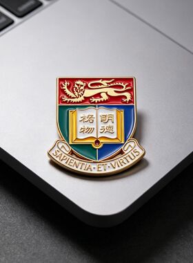 香港大学金属徽章胸针收藏纪念
